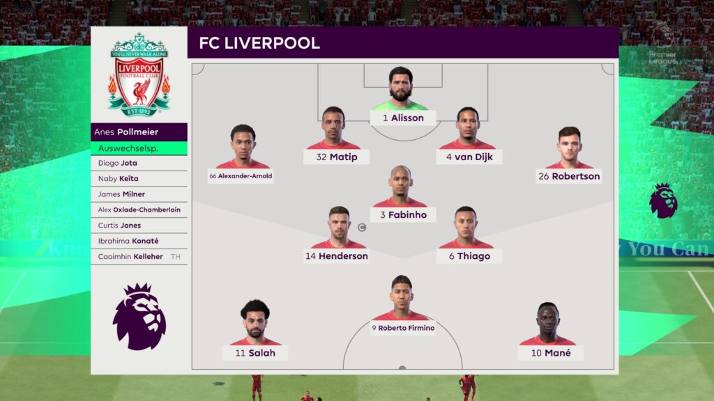 Fifa 22 Liverpool Team