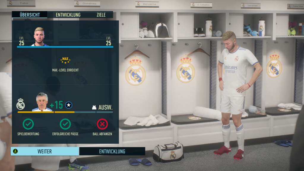 Fifa 22 Kabine Real Madrid