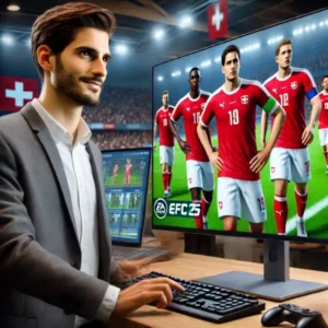 Das Bild symbolisiert Talente aus der Schweiz im EA FC 25 Karrieremodus.