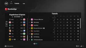 Bild zeigt im EA FC 25 Karriermodus die Live Start Points am 12. Spieltag.