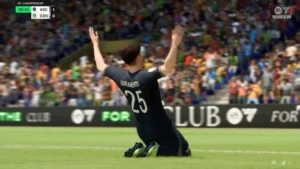 Das Bild zeigt den englischen Spieler Livramento im EA FC 25 Karrieremodus.