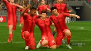 Das Bild zeigt den FC Bayern München im EA FC 25 Karrieremodus.