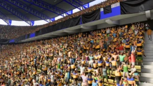 Das Bild zeigt, wie im EA FC 25 Karrieremodus die Vereinsfahnen bei Create A Club fehlen.