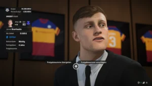 Das Bild zeigt Jarrad Branthwaite, den Transfer vom Royal FC London im EA FC 25 Karrieremodus.