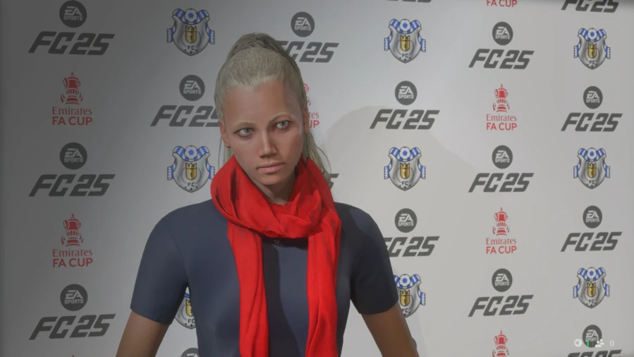 Das Bild zeigt im EA FC 25 Karrieremodus die schwedische Trainerin Sarah Mikström.