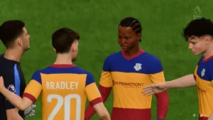 Das Bild zeigt den Youngster Austin Metcalfe bei Create A Club im EA FC 25 Karrieremodus. 