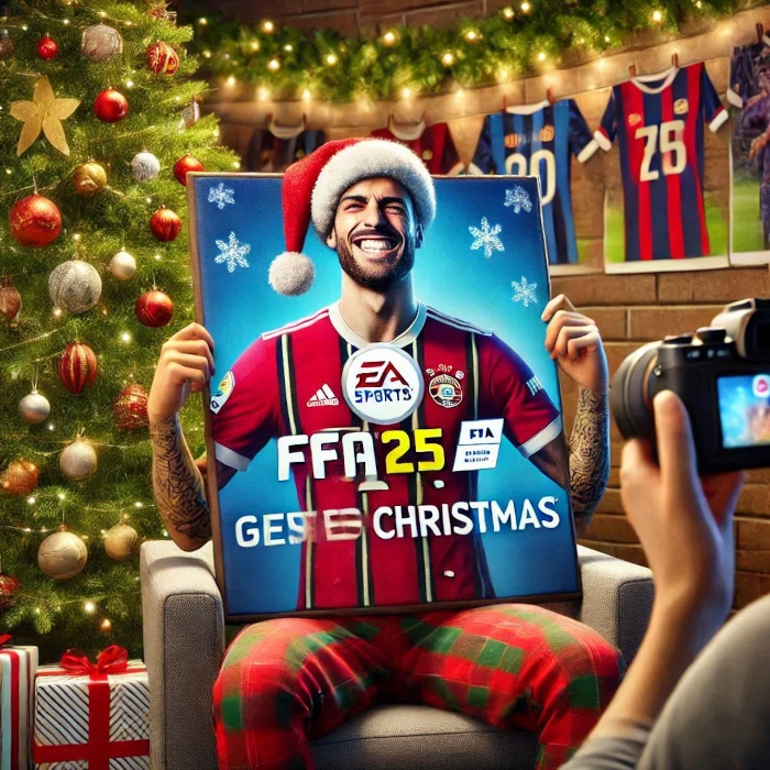 Das Bild symbolisiert eine Karriere an Weihnachten im EA FC 25 Karrieremodus.