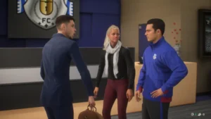 Das Bild zeigt den Abgang von James Trafford im EA FC 25 Karrieremodus.