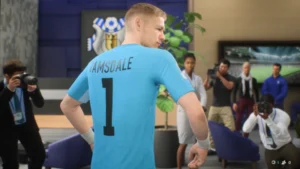 Das Bild zeigt Aaron Rumsdale im EA FC 25 Karrieremodus nach seinem Wechsel zum RFC.