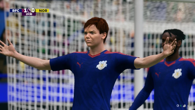 Das Bild zeigt den Youngster Freddie Briggs beim Royal FC London im EA FC 25 Karrieremodus.