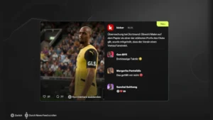 Das Bild zeigt den möglichenm Transfer von Donyell Malen bei Borussia Dortmund im EA FC 25 Karrieremodus.