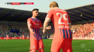 Das Bild zeigt die Spieler des FC Heidenheim im EA FC 25 Karrieremodus.