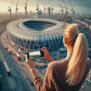 Das KI-Bild symbolisiert den Stadionneubau beim Royal FC London im EA FC 25 Karrieremodus