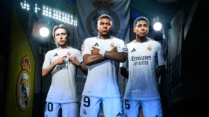 Das Bild zeigt Kylian Mbappé im EA FC 25 Karrieremodus