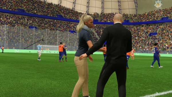 Das Bild zeigt Pep Guardiola im EA FC 25 Karrieremodus