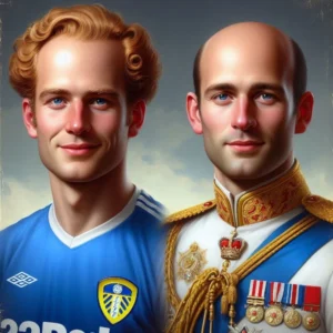 Das Ki-Bild zeigt Prince Harry und Prince Wiliam im EA FC 25 Karrieremodus