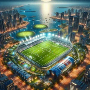 DAs Ki-generierte Bild zeigt, wie eine Open World im EA FC 25 Karrieremodus aussehen könnte