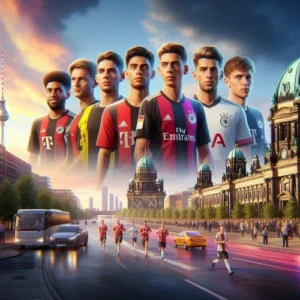 Das Bild zeigt mit KI die besten günstigen Talente aus Europa für den EA FC 25 Karrieremodus