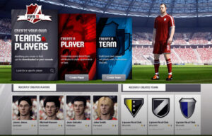 Das Bild zeigt das Creation Centre in Fifa 12 im Karrieremodus