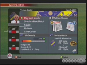 Das Bild zeigt den Fifa 11 Karrieremodus