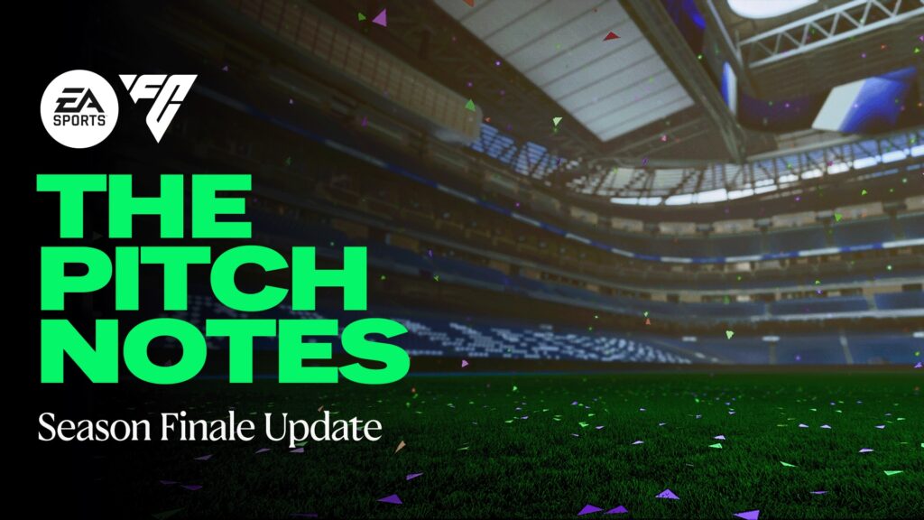 Das Bild zeigt die Pitch Noted für EA FC 25 Update 15 im Karrieremodus