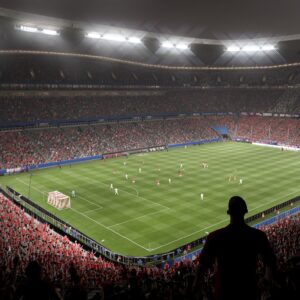 So sieht die Allianz-Arena bei EA Sports aus - sie könnte in den EA FC 26 Karrieremodus zurückkehren.